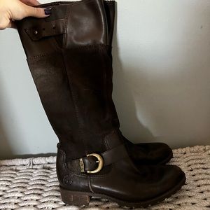 Women’s Timberland Leather Boots with heel